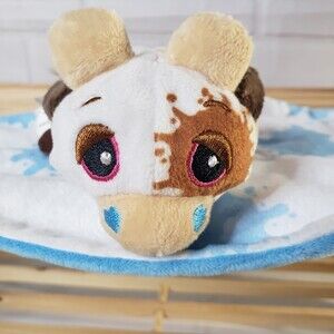 Basic Fun Cutetitos Mini Cow Beanie 5" with Burrito Wrap Foodie Plush Toy